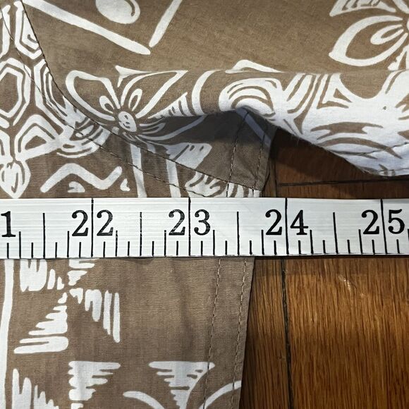 Vintage Quiksilver Shirt Mens Large Hawaiian Camp Beach Floral Surfer Tribal - Picture 11 of 14